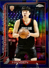2025-26 Topps Chrome – Yang Hansen 266 – Rookie Basketball Border Blue /150 (RC)