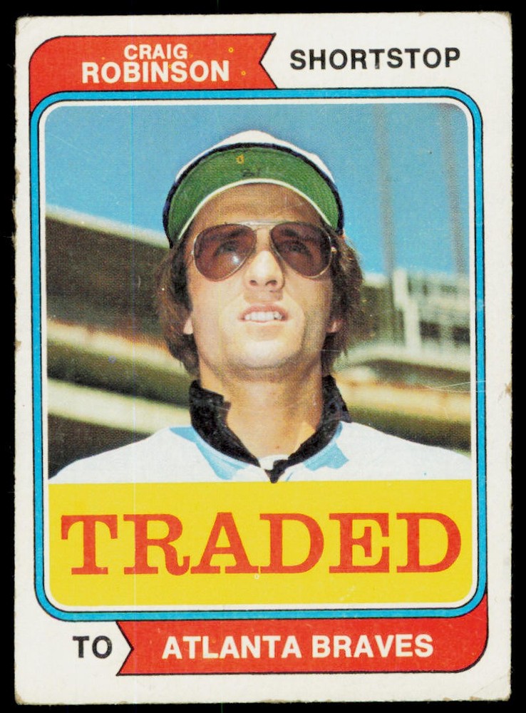 1974 Topps Craig Robinson 23T Traded Atlanta Braves