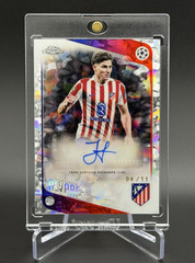 Julian Alvarez 💥⚽ AUTOGRAPH FIRST ELEVEN /11! 25-26 Topps Chrome UEFA Club FDI