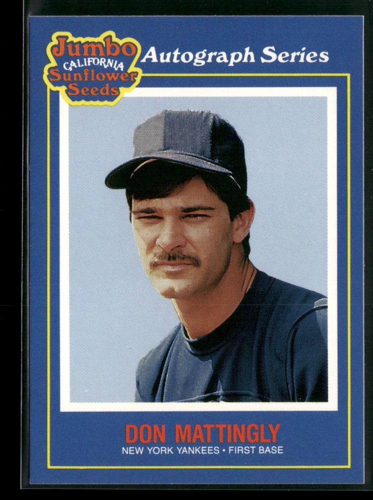 1990 Jumbo California Sunflower Seeds #8 Don Mattingly [NM] [Base Set Card]