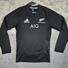 New Zealand All Blacks 2016/2017/2018 Rugby Union Home Shirt Long Sleeves Medium