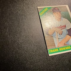 1966 Topps – Frank Howard High #515 Washington Senators Set Break EX-