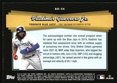 Vladimir Guerrero Jr. 2022 Topps Update #BG-24 Topps Black Gold