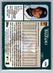 2001 Topps Ichiro Suzuki 2 Card-Lot #726 – HOF VG-EX (Paper Loss)