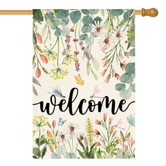 AVOIN colorlife Spring Daisy Flowers House Flag 28 Size-28 x 40&Prime;,