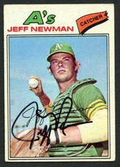 Jeff Newman #204 signed autograph auto 1977 Topps Baseball Trading Card