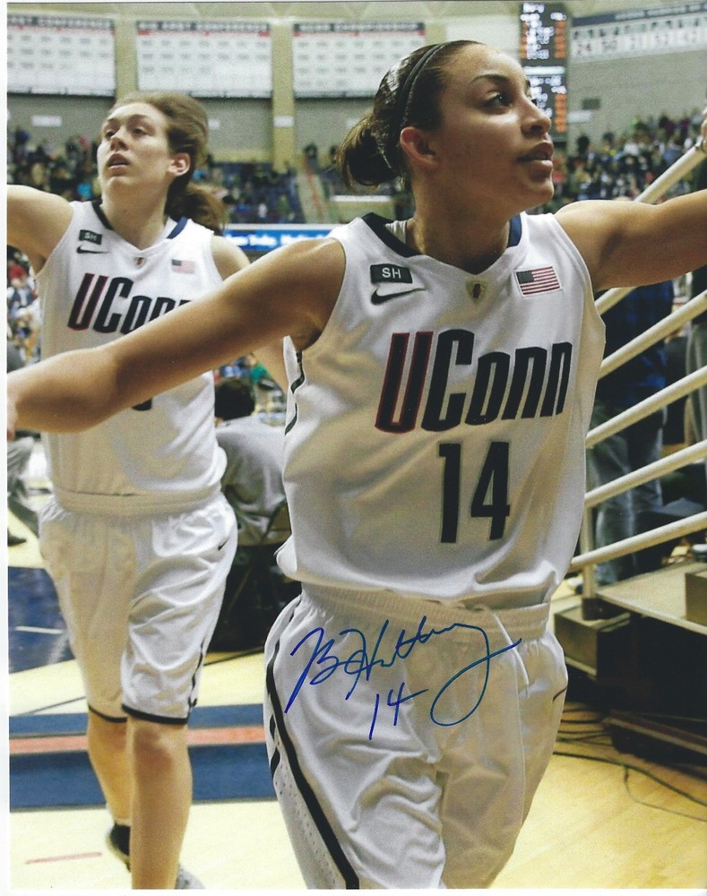 BRIA HARTLEY Signed 8 x 10 Photo WNBA Basketball UCONN HUSKIES Connecticut