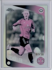 2025-26 TOPPS CHROME UEFA WOMEN&rsquo;S UWCL PEARL REFRACTOR LEA SCHULLER 7/30
