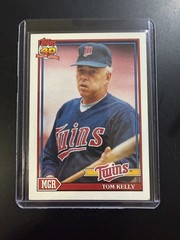 1991 Topps Manager Tom Kelly Minnesota Twins