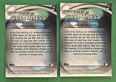 Lot (2) 2020 Bowman Draft Chrome Glimpses Of Greatness Max Meyer #GOG-MM Marlins