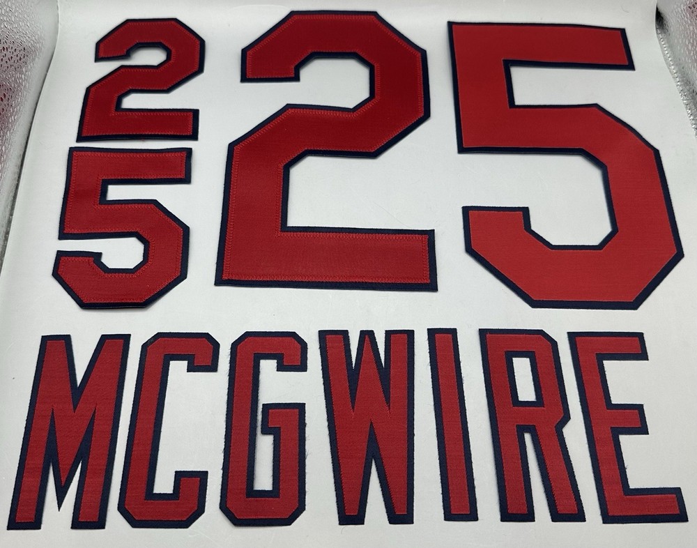 Mark McGwire St Louis Cardinals Jersey Patches Name & Numbers
