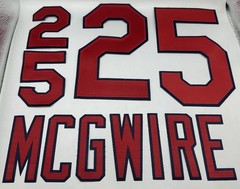 Mark McGwire St Louis Cardinals Jersey Patches Name & Numbers