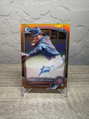 2025 Bowman Chrome Juan Cabada Gold Refractor Auto /50 1st #CPA-JC Cubs