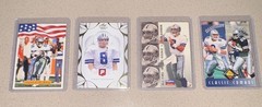 TROY AIKMAN, MICHAEL IRVIN Dallas Cowboys Promo/Rookie card lot (4)