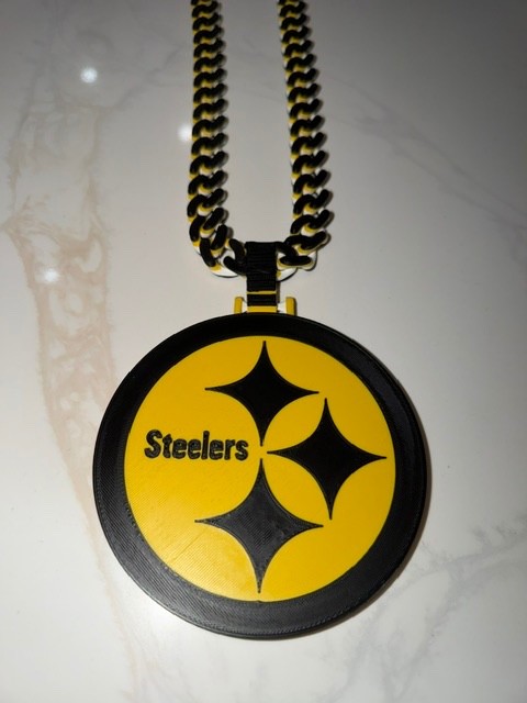 Pittsburgh Steelers Hype Chain 3D Printed Cuban Chain Style FREE SHIPPING