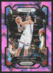 2023-24 Panini Prizm #214 Jaylin Williams Prizms Pink Ice