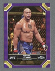 Ciryl Gane 2024 Topps Chrome UFC Purple Refractor Card #47