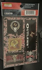 2001 Artbox XFL Super Size Stickers Las Vegas Outlaws Sticker Pack Sealed