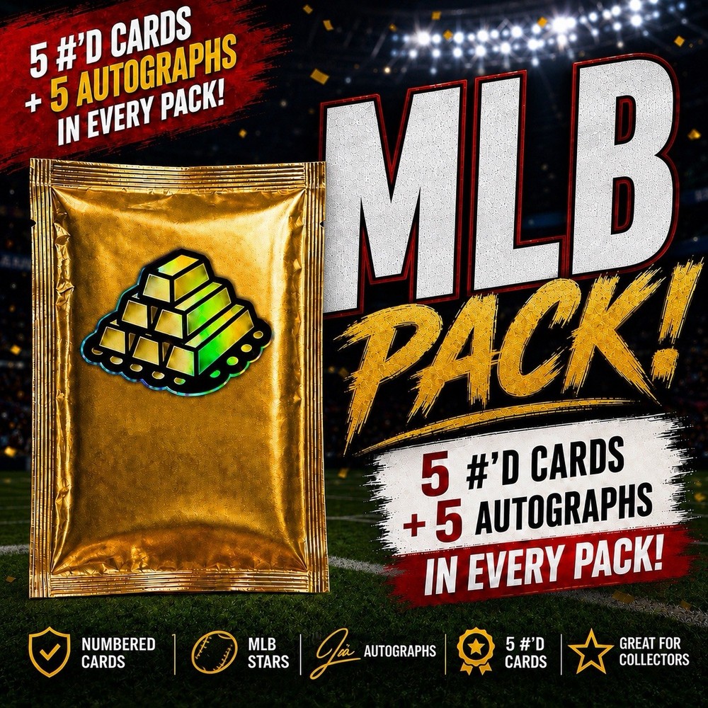 Auto & #&rsquo;d MLB Pack! 5 Auto&rsquo;s and 5 #&rsquo;d MLB Baseball Cards in Every Pack!