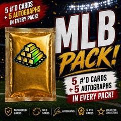 Auto & #&rsquo;d MLB Pack! 5 Auto&rsquo;s and 5 #&rsquo;d MLB Baseball Cards in Every Pack!