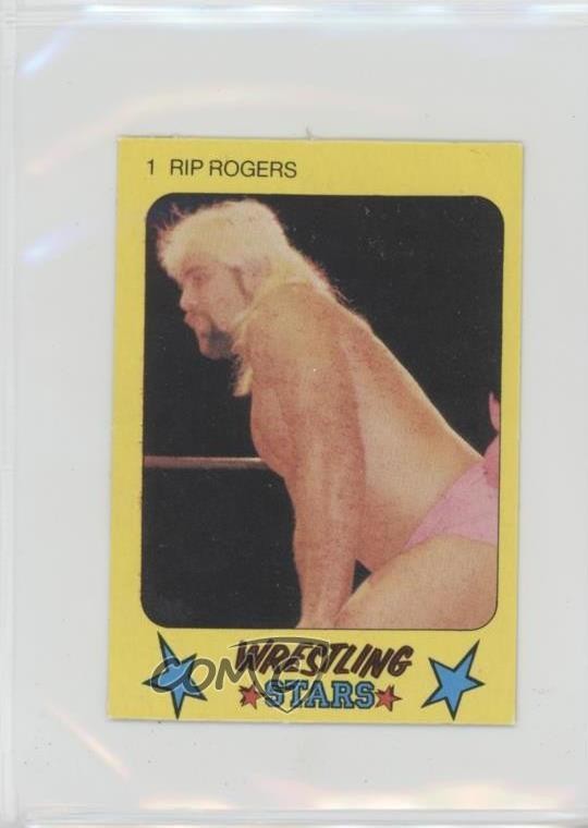 1986 Monty Gum Super Wrestling Stars Rip Rogers #1 0t5