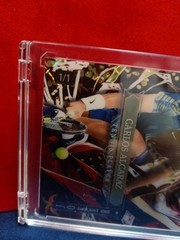 CARLOS ALCARAZ 2025 WILD CARD JOKERS WILD CROSSHATCH FOILBOARD # 1/1
