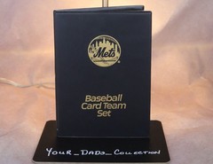 1990&rsquo;s 32 Pocket ringless Mets Baseball Card Binder (No Cards)