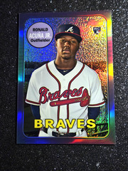 2018 Ronald Acuna Jr Topps Heritage Chrome Purple Refractor Rookie #THC-580 RC💜