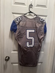 Nike Kentucky Wildcats #5 Gray Blue 42 College Football Jersey *Team Issued*