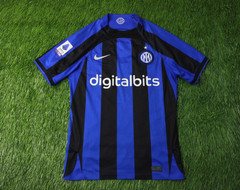 INTER MILAN DZEKO 2022/2023 FOOTBALL MEN SHIRT JERSEY NIKE HOME ORIGINAL SIZE S