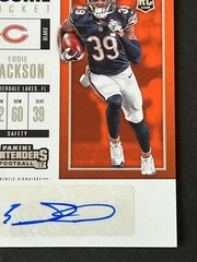 Eddie Jackson 2017 Contenders Rookie Ticket Auto