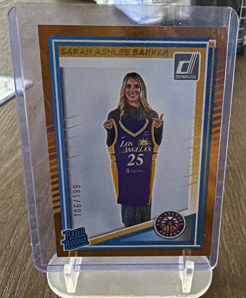 2025 Panini Donruss WNBA Rated Rookie Sarah Ashlee Barker #100 Sparks /199