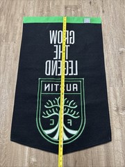 Austin FC MLS Wall Hanging Felt Flag Pennant Wool Blend 38”x23”