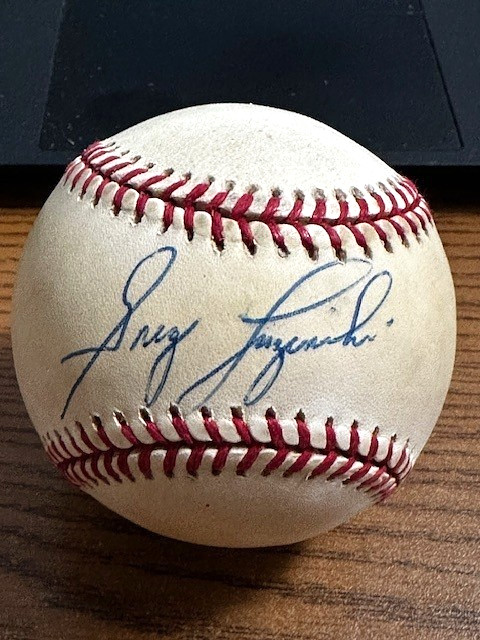 GREG LUZINSKI 3 SIGNED AUTOGRAPHED OAL BASEBALL! Phillies!