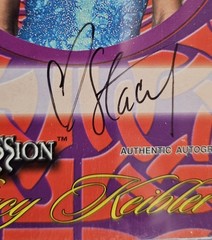 Fleer 2003 WWE Aggression Queens of the Ring Stacy Keibler Signed Auto