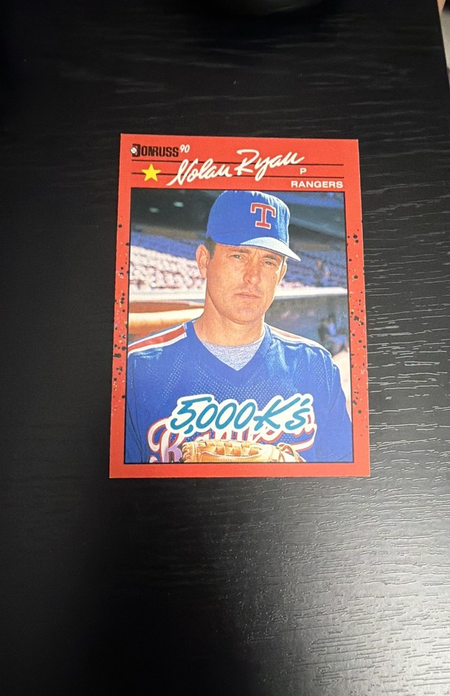1990 Donruss – Nolan Ryan #659 5000 K&rsquo;s on Front and Back