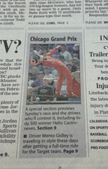 2001 Chicago Target Grand Prix CART Tickets Tribune Racing Program Lot