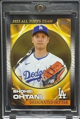 Shohei Ohtani BLACK GOLD FOIL TOPPS CARD DODGERS