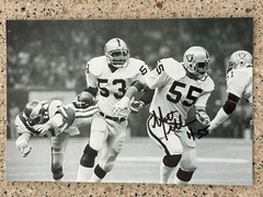 MATT MILLEN SIGNED OAKLAND RAIDERS SUPER BOWL XV CHAMPS ROOKIE YEAR PHOTO #3
