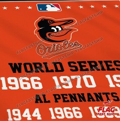 Baltimore Orioles 3×5 ft Banner MLB Champions World Series FREE Shipping