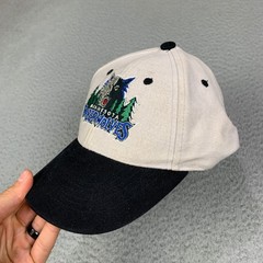 VTG Minnesota Timberwolves Cap Hat Adjustable Strap One Size Gray NBA