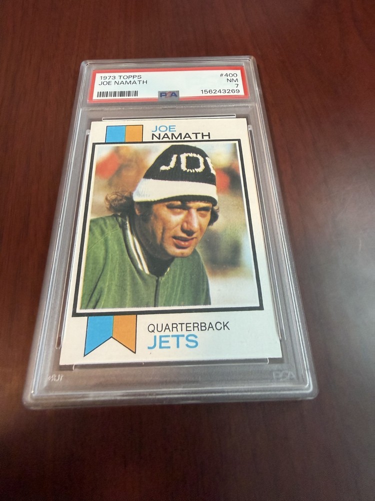 1973 Topps #400 Joe Namath HOF. PSA 7 NRMT