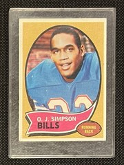 O.J. Simpson Rookie Card 1970 Topps #90 (RC) Bills
