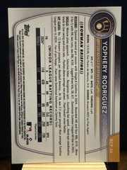 2025 Bowman – Chrome Prospects Yophery Rodriguez #BCP-36 Purple Refractor /250