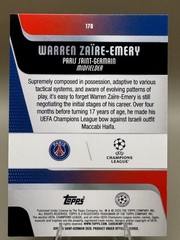 2025-26 Topps UEFA Club – Warren Zaïre-Emery #170 13/99