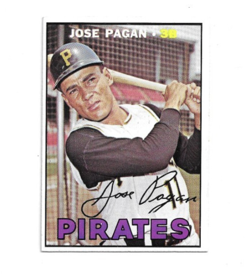 1967 Topps #322 Jose Pagan, Pittsburgh Pirates