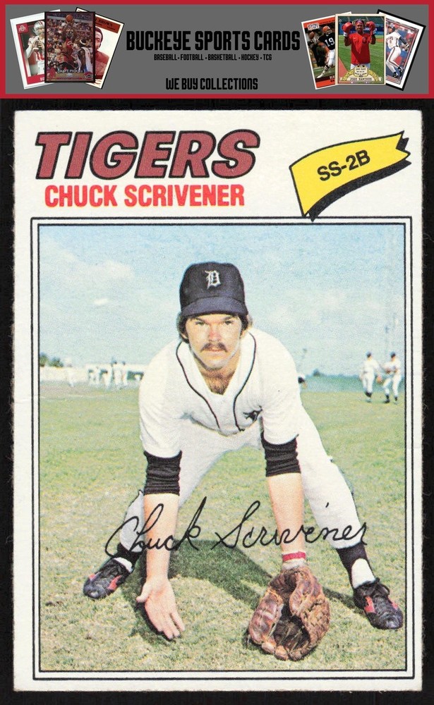 1977 Topps Chuck Scrivener #173 RC