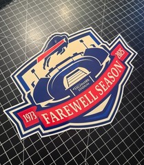 3 SIZES Buffalo Bills Highmark Stadium FAREWELL SEASON 1973-2025 DECAL