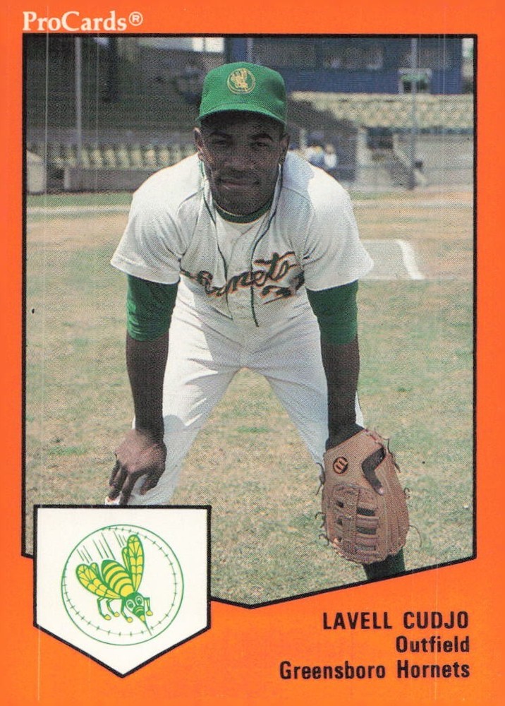 1989 ProCards Greensboro Hornets LAVELL CUDJO RC REDS GAINESVILLE FL