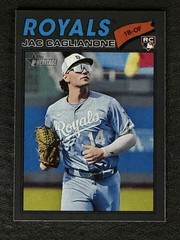 2026 Topps Heritage Jac Caglianone Dark Gray Grey Border RC #136 Royals Rookie